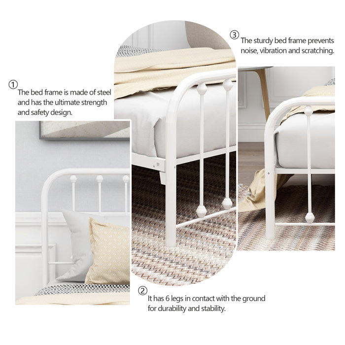 Andover Mills™ Alberton Metal Bed & Reviews Wayfair